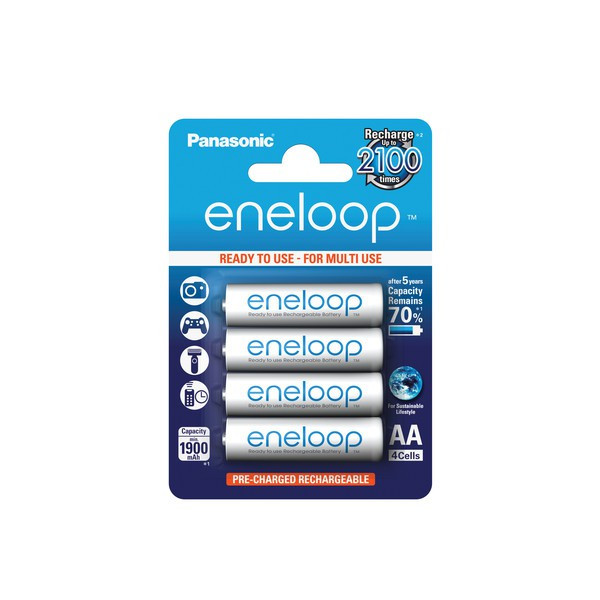 4x Panasonic eneloop Akkus f. Samsung Digimax V5