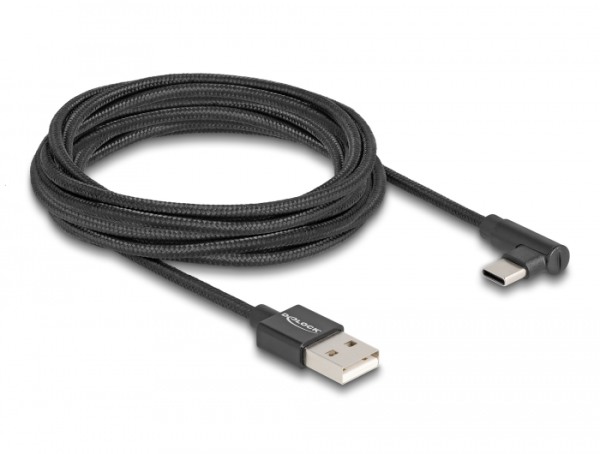 USB-C Kabel Ladekabel gewinkelt 3m f. Sony PS5 DualSense V2 Controller