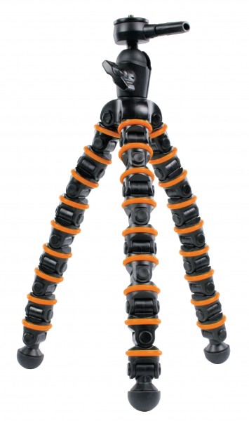 Flexibles Kamera Stativ schwarz orange f. Samsung NV20